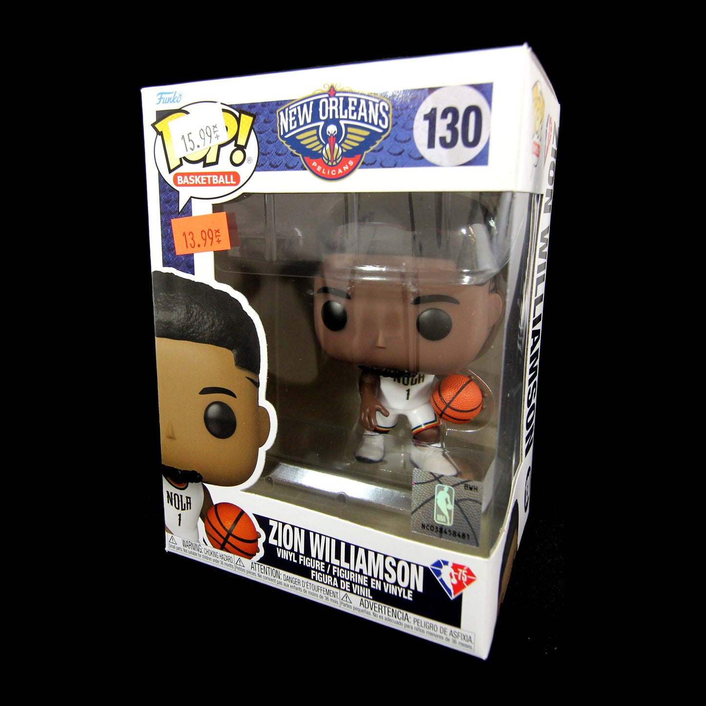 Funko Pop NBA New Orleans Pelicans Zion Williamson 130