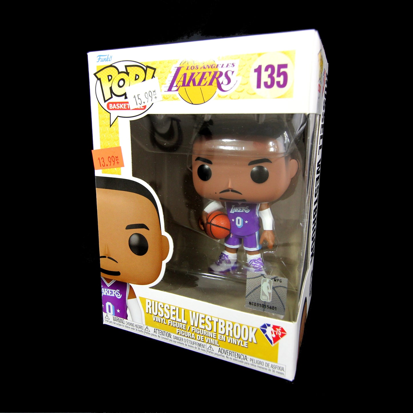 Funko Pop Los Angeles Lakers Russel Westbrook 135