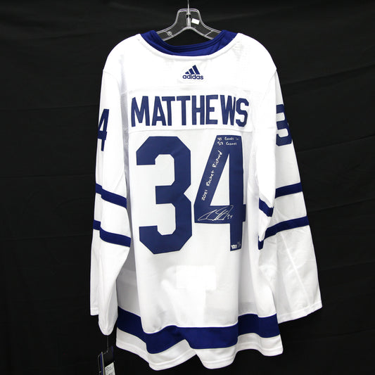 Auston Matthews - Maple Leafs - Autographed Jersey / Chandail autographié