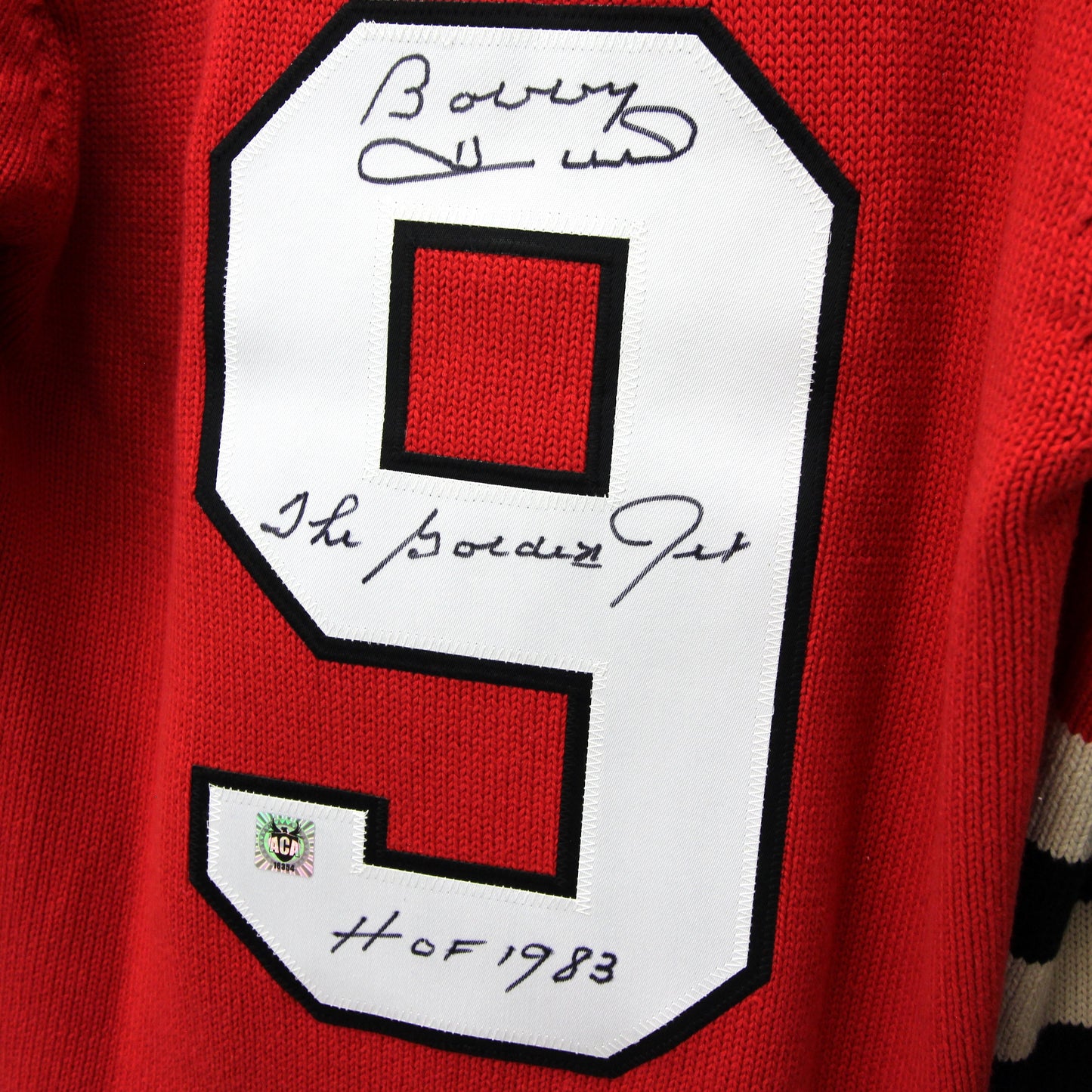 Bobby Hull - Black Hawks - Autographed Jersey / Chandail autographié