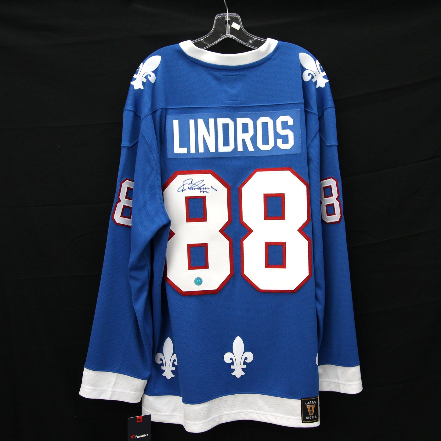 Eric Lindros - Nordiques - Autographed Jersey / Chandail autographié