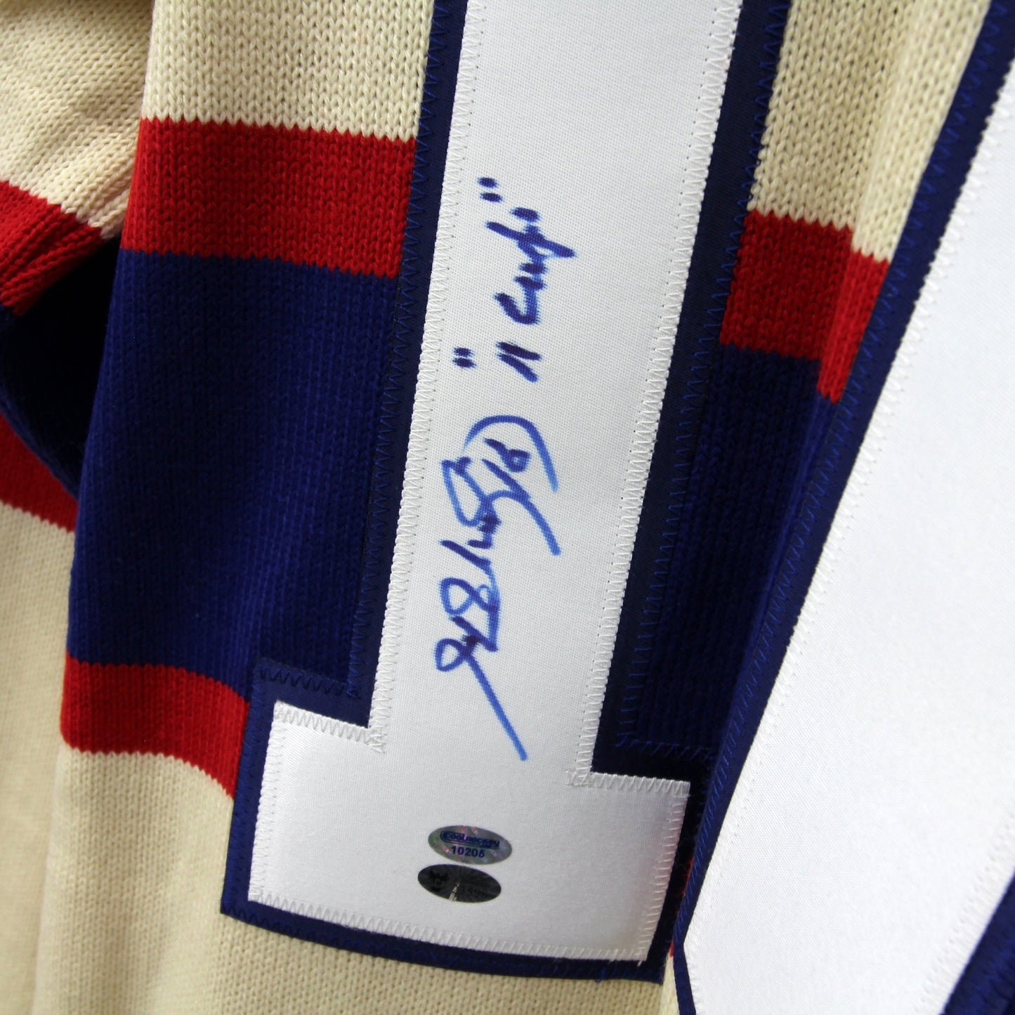 Henri Richard - Canadiens 1945-46 - Autographed Jersey / Chandail autographié