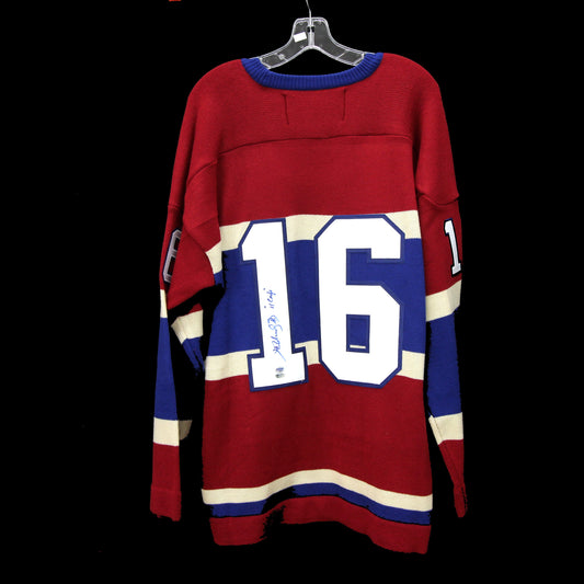 Henri Richard - Canadiens 1915-16 - Autographed Jersey / Chandail autographié