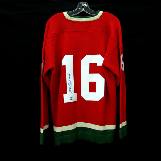 Henri Richard - Canadiens 1910-11 - Autographed Jersey / Chandail autographié