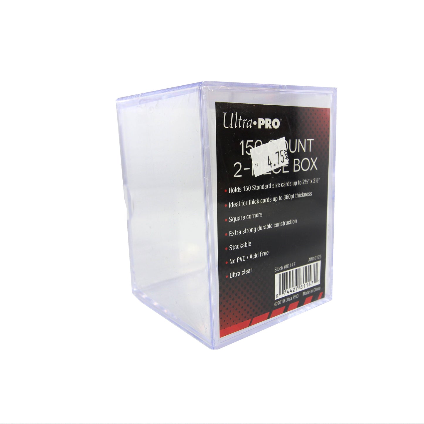 Ultra Pro 2-Piece Box - holds up to 150 cards