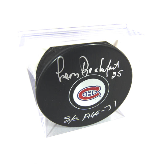 Léon Rochefort Autographed Puck / Rondelle autographiée