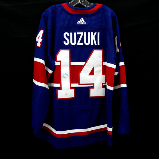 Nick Suzuki - Canadiens - Autographed Jersey / Chandail autographié