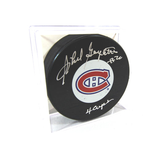 Phil Goyette Autographed Puck / Rondelle autographiée