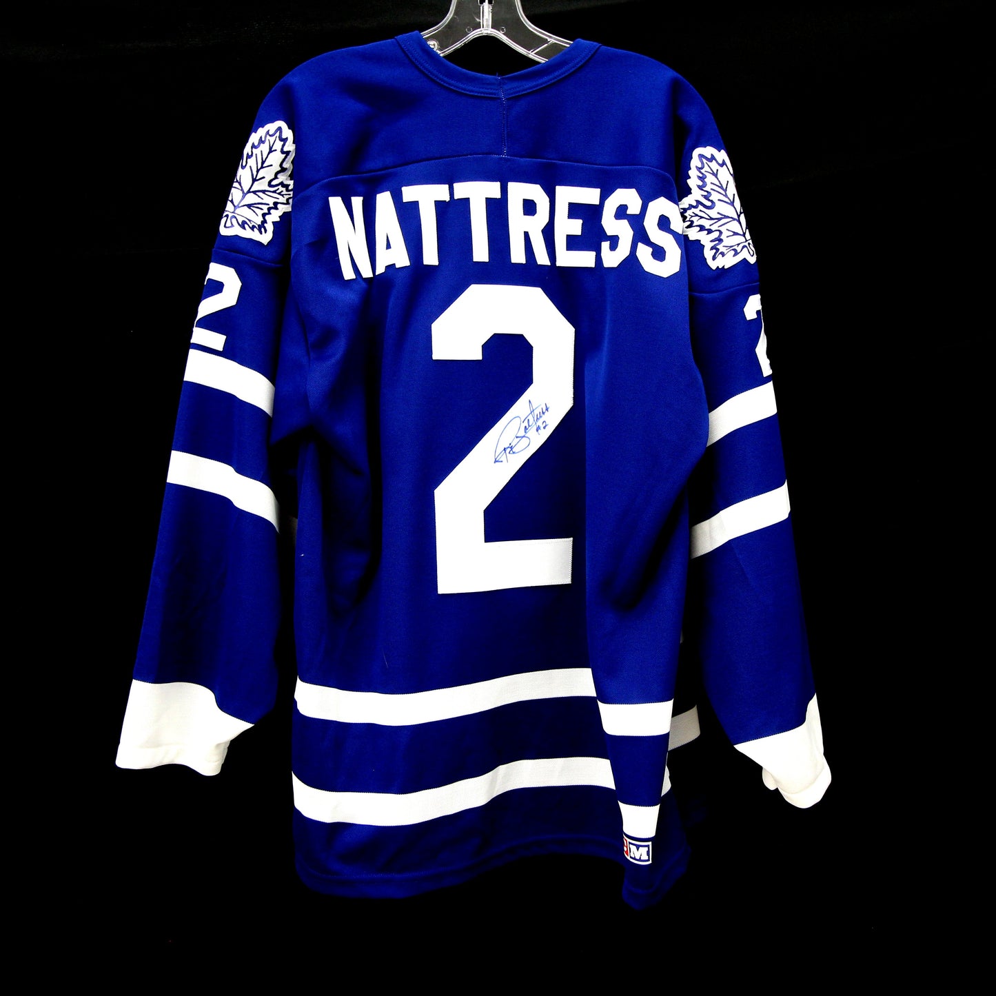 Ric Nattress - Maple Leafs - Autographed Jersey / Chandail autographié