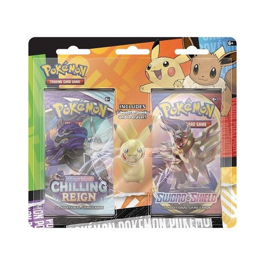 Pokémon  2-Pack + Pikachu Figurine Blister Pack